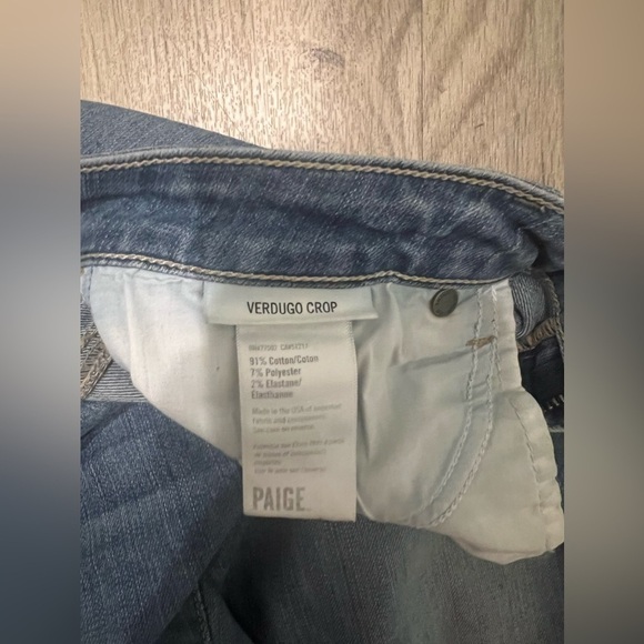 Paige Verdugo cropped jeans, size 30 - Picture 4 of 5